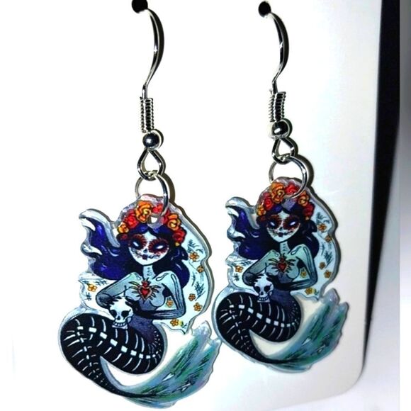 Super cute anime mermaid earrings - Picture 6 of 6